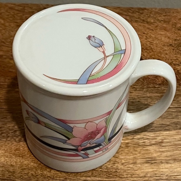 VTG The Toscany Collection Japan Porcelain Mug W/Lid Floral Tea Cup 2 available - Picture 2 of 7